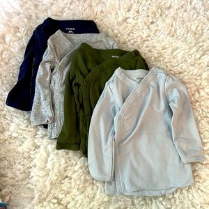 Carter’s Baby Boy 4 Pack Kimono Style Shirt